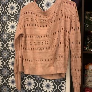 SOHO womens XL light pink sweater